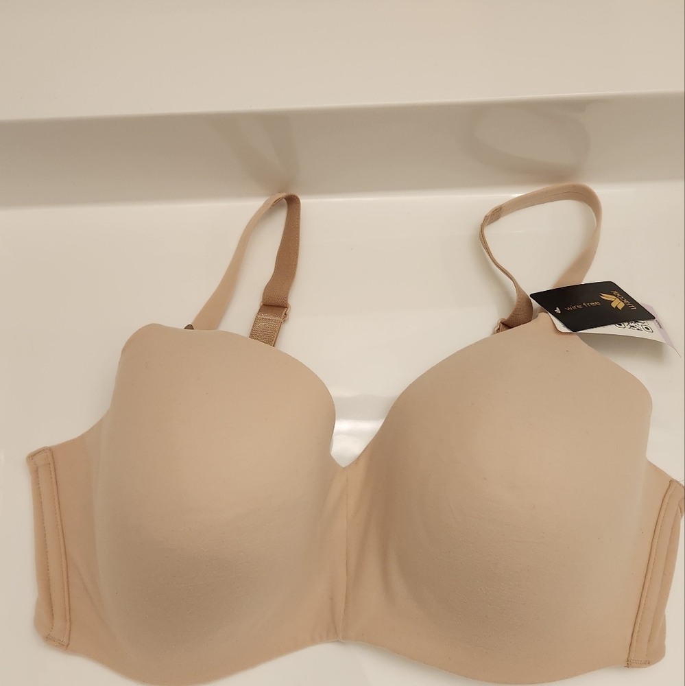 Wacoal How Perfect Wire Free T-shirt Bra Rose Dust, New Without Tag - Picture 10 of 16